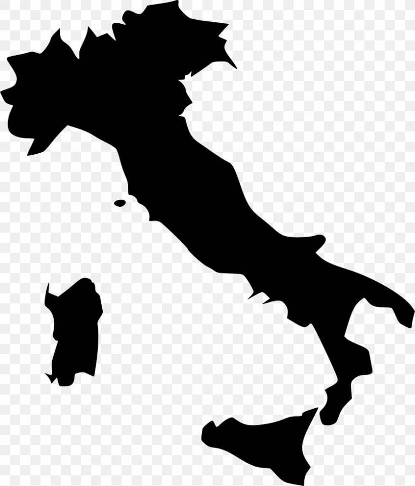 Italy Stock Photography Map Royalty-free, PNG, 836x980px, Italy, Art, Black, Black And White, Carnivoran Download Free