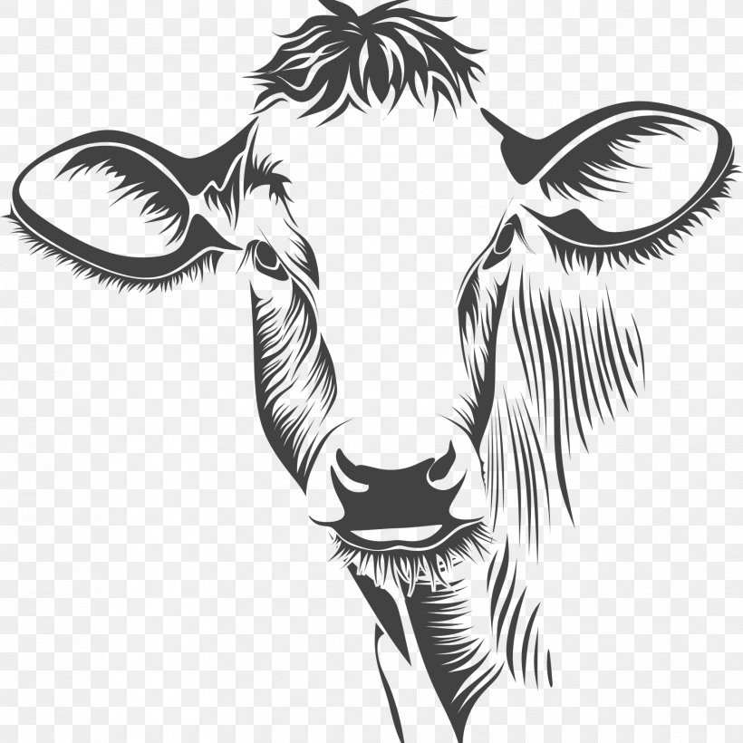 Taurine Cattle Clip Art Line Art Drawing Silhouette, PNG, 1808x1810px, Taurine Cattle, Art, Blackandwhite, Bovine, Bull Download Free