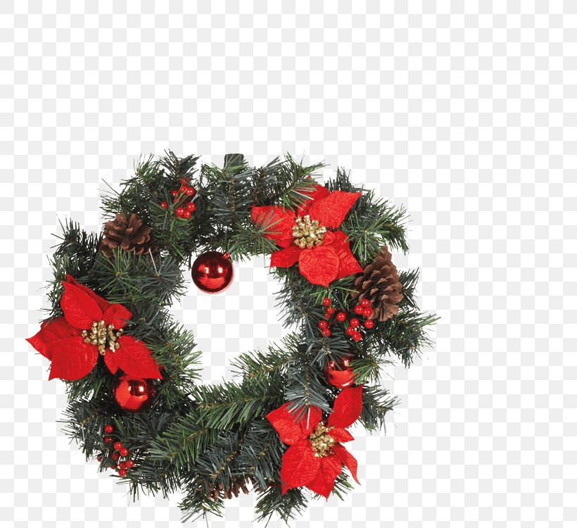 Wreath Christmas Ornament Christmas Day Pine, PNG, 750x750px, Wreath, Christmas, Christmas Day, Christmas Decoration, Christmas Ornament Download Free