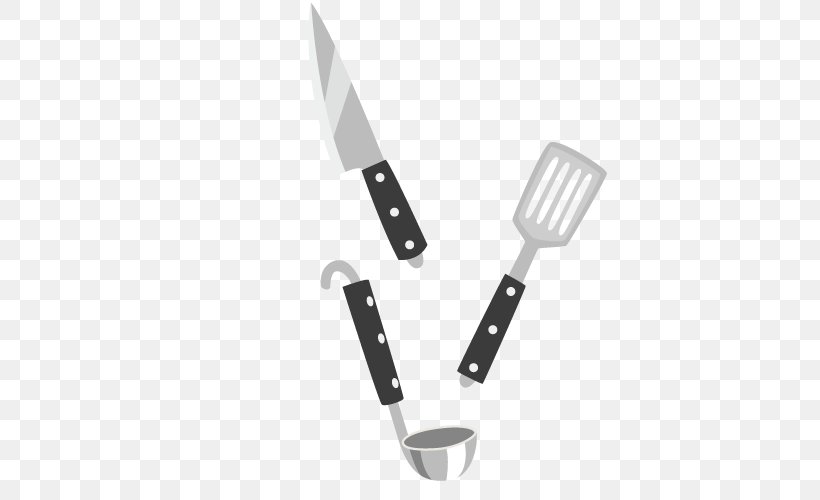 Kitchen Utensil Spatula, PNG, 500x500px, Kitchen Utensil, Black And White, Cooking, Cutlery, Fork Download Free