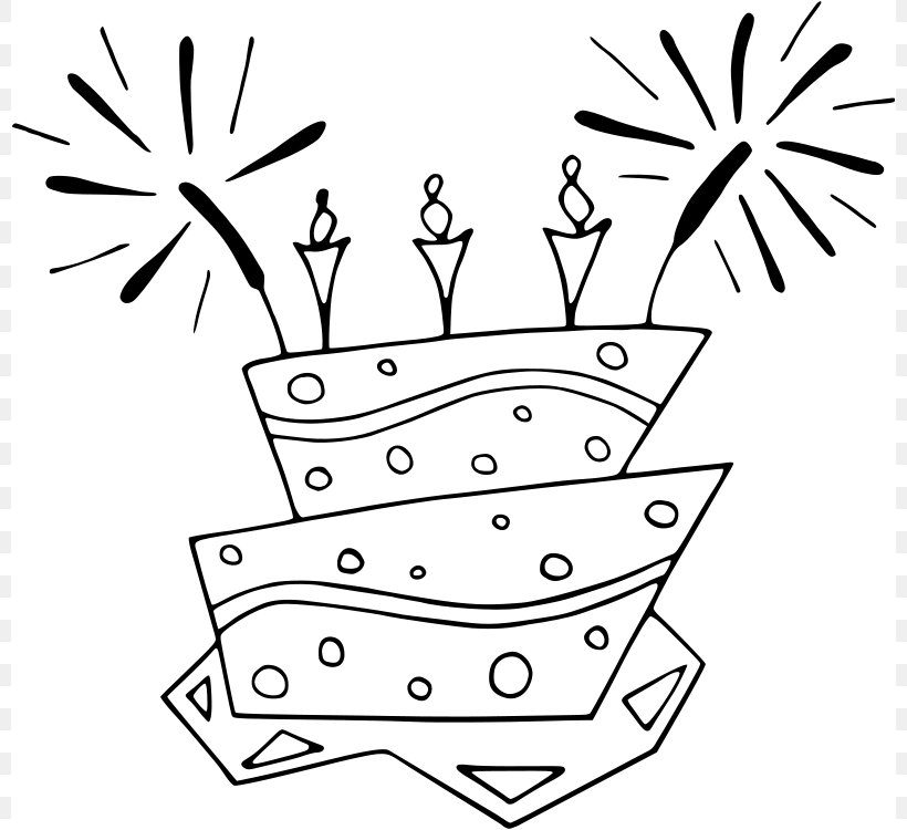 Birthday Cake Frosting & Icing Clip Art, PNG, 800x750px, Birthday Cake, Area, Balloon, Birthday, Black And White Download Free