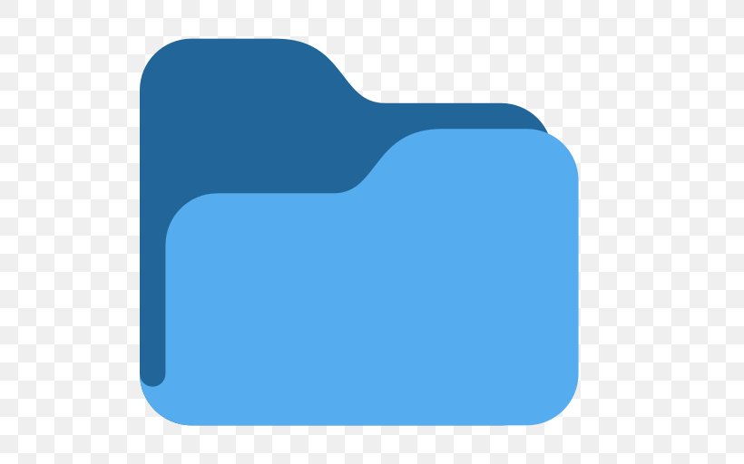 Emoji Computer File Directory File Folders, PNG, 512x512px, Emoji, Aqua, Blue, Directory, Electric Blue Download Free