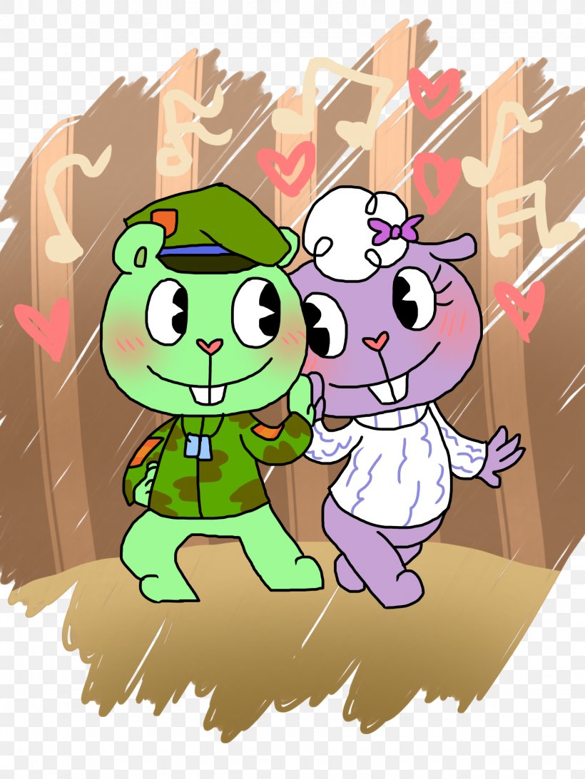 Happy Tree friends персонажи Флиппи