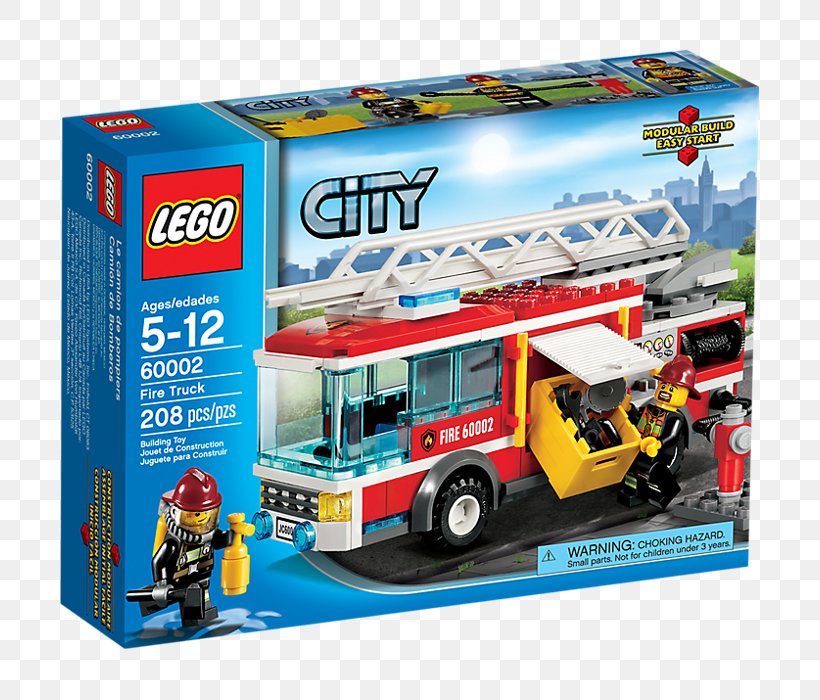Lego City Toy LEGO 60002 City Fire Truck Lego Minifigure, PNG, 700x700px, Lego City, Lego, Lego 60107 City Fire Ladder Truck, Lego 60118 City Garbage Truck, Lego Castle Download Free