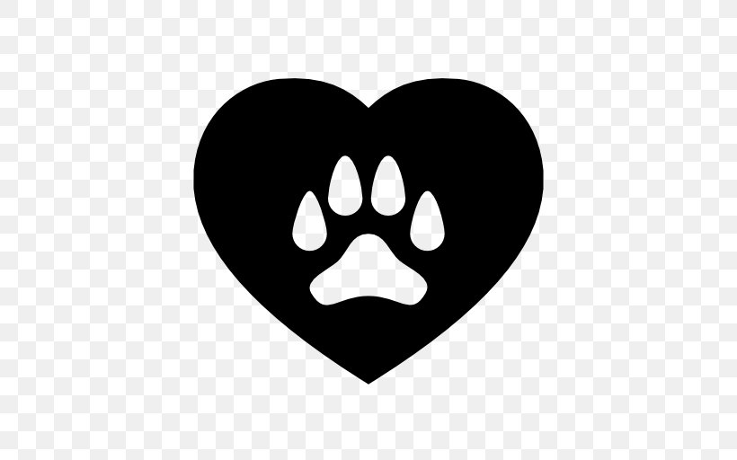 Dog Paw Pet Veterinarian, PNG, 512x512px, Dog, Animal, Black, Black And White, Decal Download Free