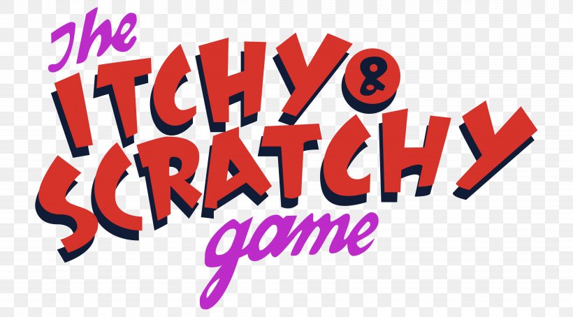 The Itchy & Scratchy Game Logo Brand Font, PNG, 3830x2123px, Logo, Area, Brand, Itchy Scratchy Show, Text Download Free