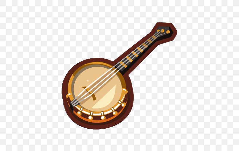 Ukulele Musical Instruments Banjo Uke String Instruments, PNG, 520x520px, Watercolor, Cartoon, Flower, Frame, Heart Download Free