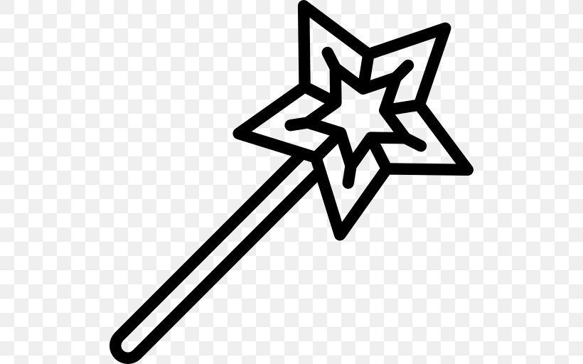 Wand Magic, PNG, 512x512px, Wand, Animation, Area, Black And White, Magic Download Free