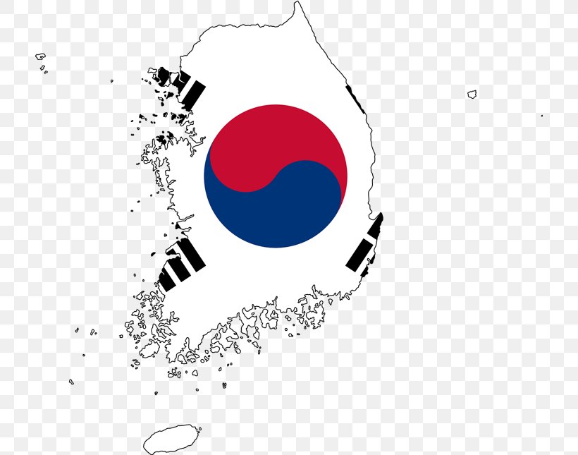 South Korea Map Flag Flag Of South Korea North Korea Map Vector Graphics, Png, 720X645Px, South  Korea, Brand, Diagram, Flag,