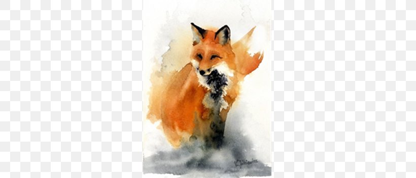 Red Fox Watercolor Painting Art, PNG, 352x352px, Red Fox, Art, Artist, Carnivoran, Deviantart Download Free