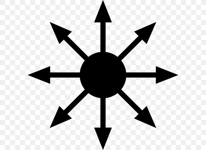 Chaos Magic Symbol Of Chaos, PNG, 600x600px, Chaos Magic, Artwork, Black And White, Chaos, Idea Download Free