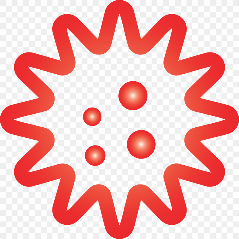 Virus Coronavirus Corona, PNG, 3000x3000px, Virus, Corona, Coronavirus, Red Download Free