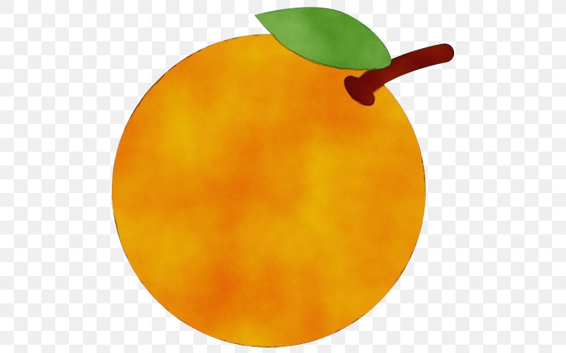 Orange, PNG, 512x512px, Watercolor, Fruit, Leaf, Orange, Paint Download Free
