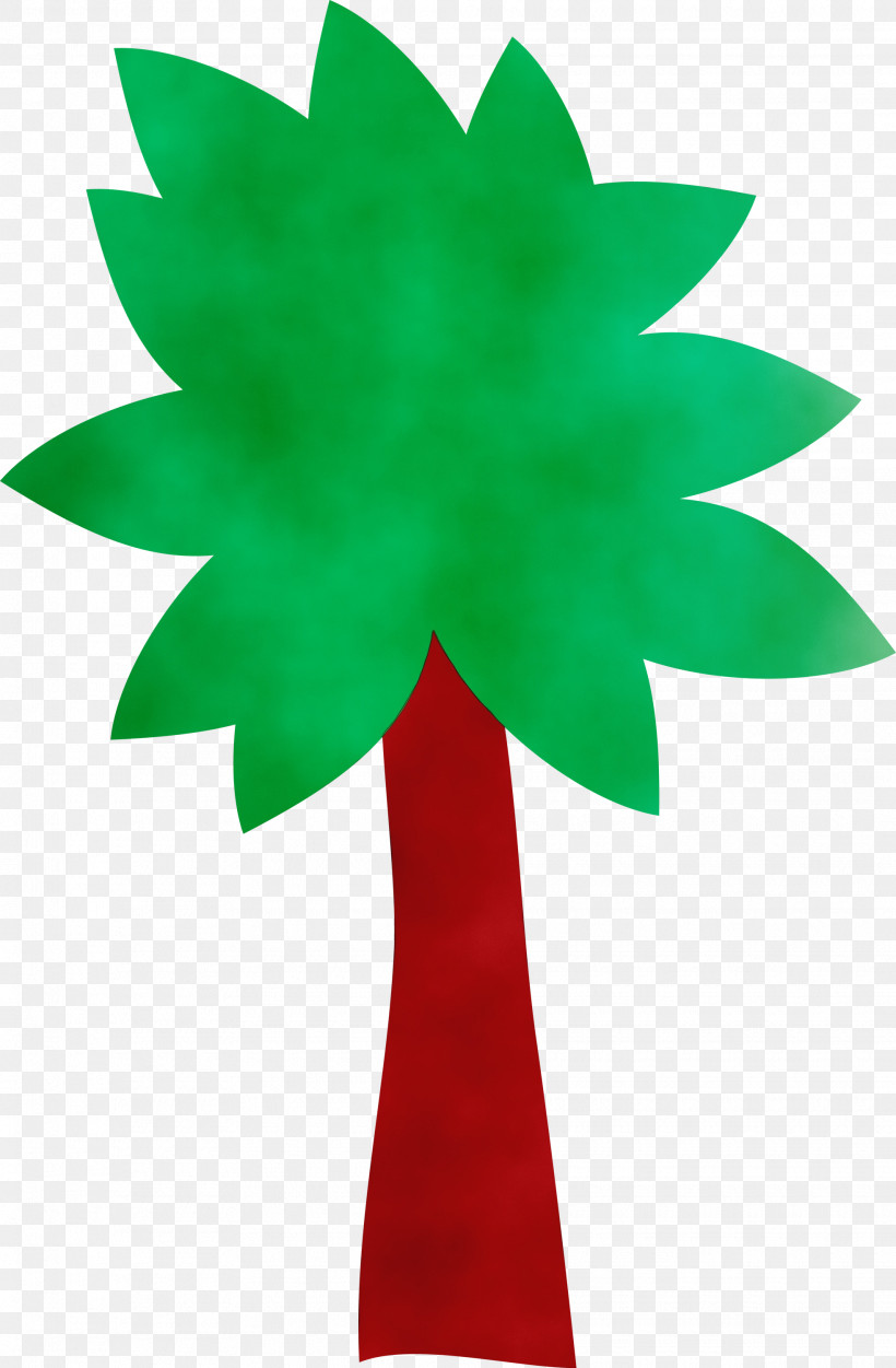 Palm Tree, PNG, 1965x2999px, Watercolor, Arecales, Green, Leaf, Paint Download Free