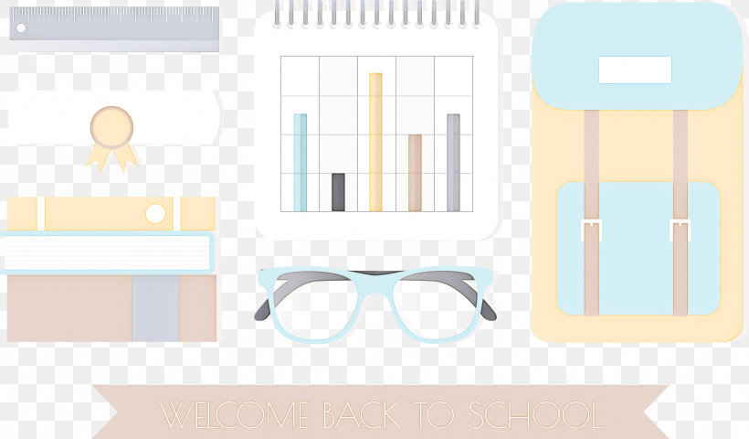 Welcome Back To School Back To School, PNG, 3000x1758px, Welcome Back To School, Back To School, Glasses, Logo, Meter Download Free