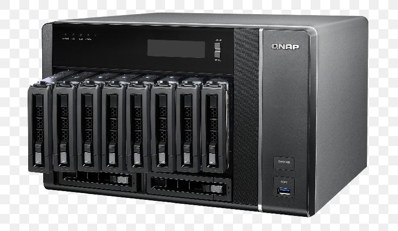 Disk Array Intel Core Multi-core Processor QNAP Systems, Inc., PNG, 760x475px, 10 Gigabit Ethernet, Disk Array, Audio Equipment, Audio Receiver, Computer Case Download Free