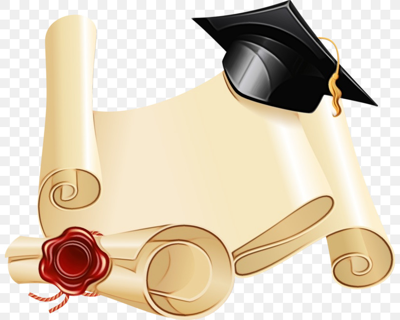 Headgear Diploma, PNG, 800x655px, Watercolor, Diploma, Headgear, Paint, Wet Ink Download Free