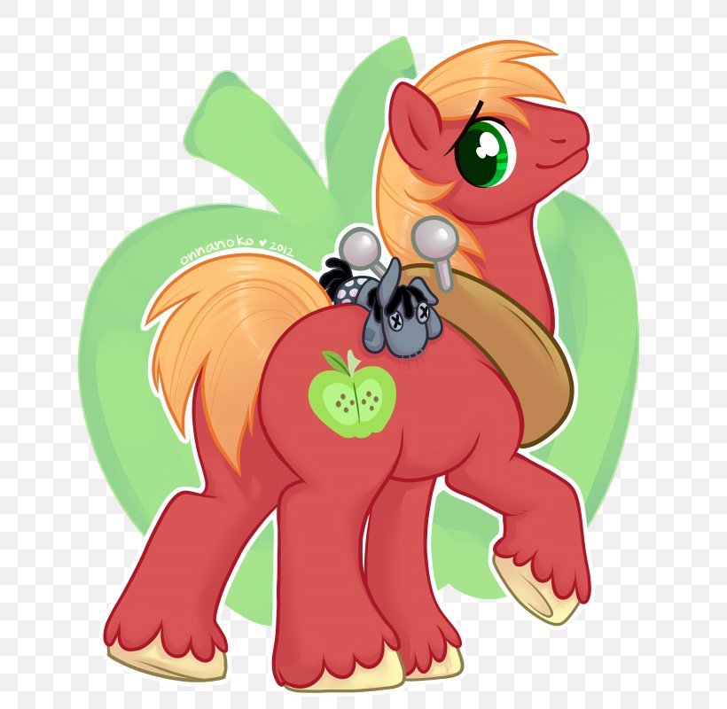 Pony Big McIntosh McDonald's Big Mac Derpy Hooves Illustration, PNG, 700x800px, Watercolor, Cartoon, Flower, Frame, Heart Download Free