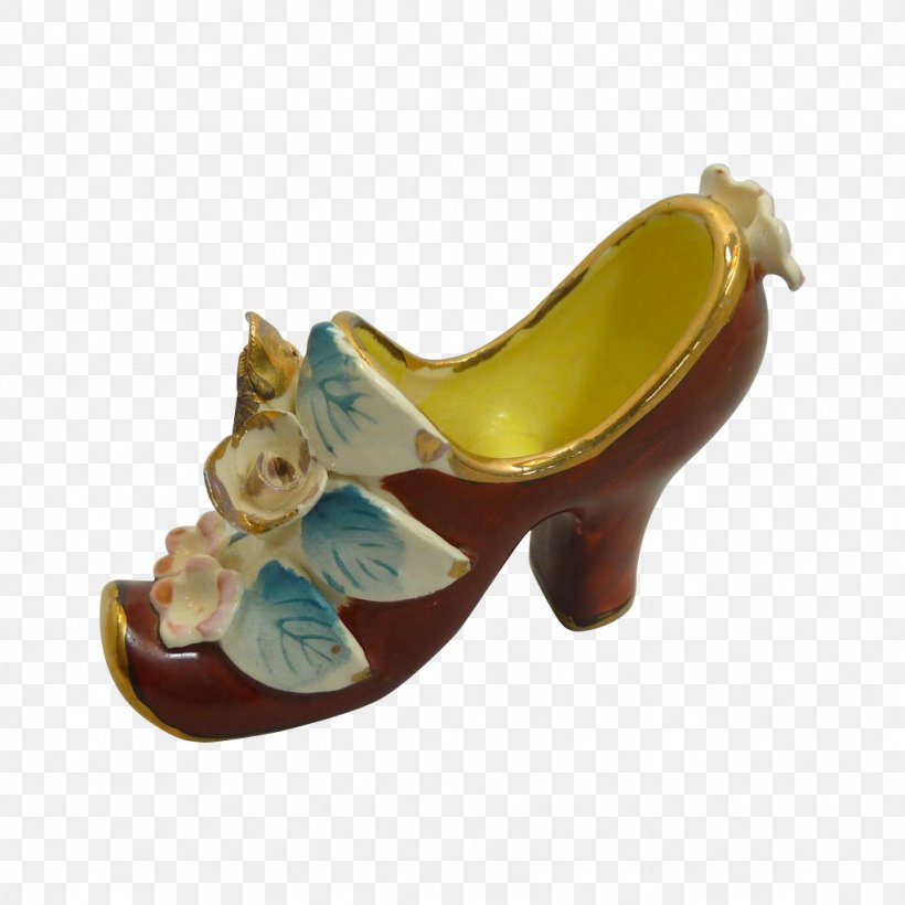 Slipper Porcelain Figurine Shoe Ruby Lane, PNG, 1024x1024px, Slipper, Art, Beige, Decorative Arts, Figurine Download Free