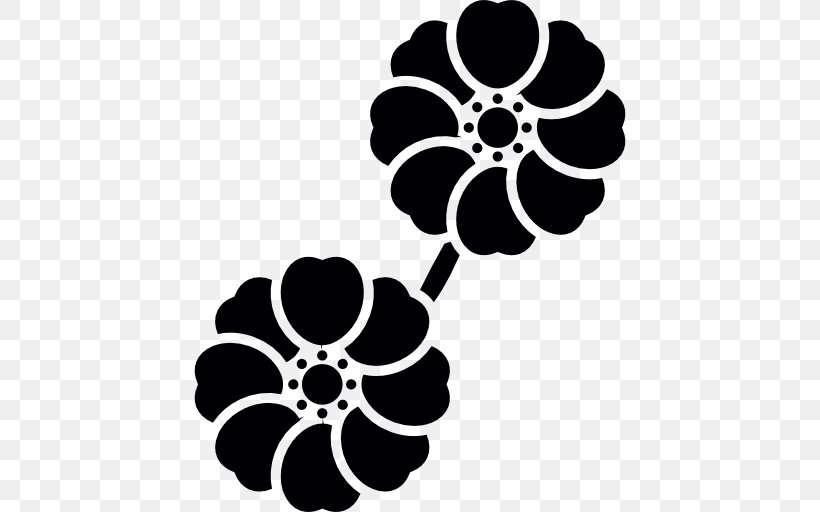 Symbol, PNG, 512x512px, Symbol, Black, Black And White, Flora, Flower Download Free