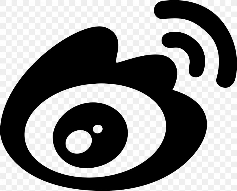 Sina Weibo Sina Corp Logo, PNG, 980x792px, Sina Weibo, Area, Black, Black And White, Brand Download Free