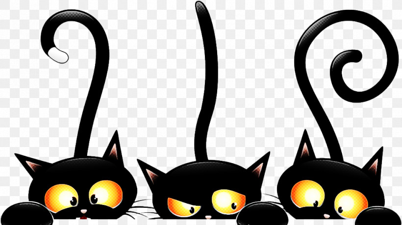 Cat Black Cat Small To Medium-sized Cats Whiskers Tail, PNG, 981x550px, Cat, Black Cat, Small To Mediumsized Cats, Tail, Whiskers Download Free