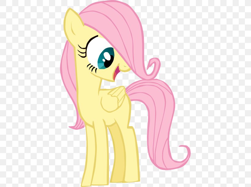 Fluttershy Pony Pinkie Pie Horse Keep Calm And Flutter On, PNG, 427x611px, Watercolor, Cartoon, Flower, Frame, Heart Download Free