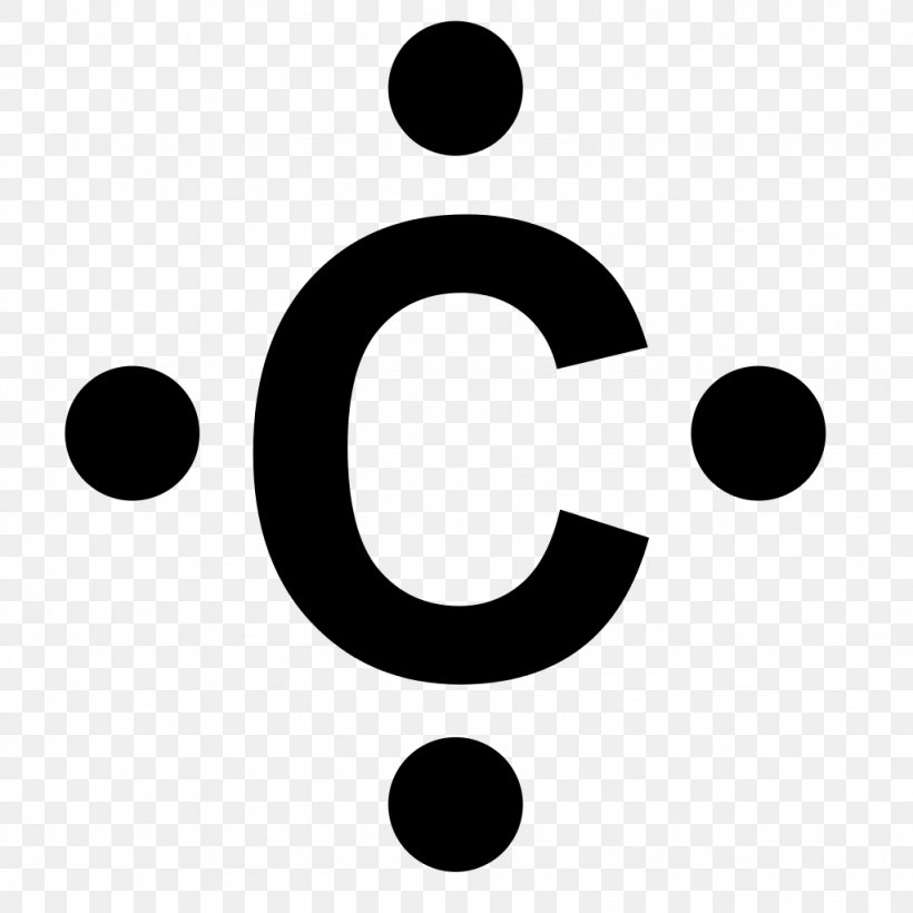 Lewis Structure Atom Carbon-based Life Valence Electron, PNG, 1024x1024px, Lewis Structure, Area, Atom, Black And White, Brand Download Free