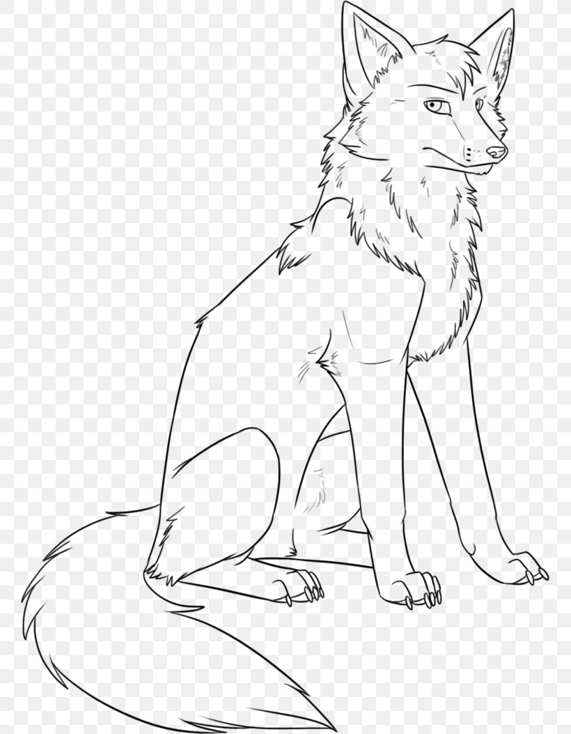 Drawing Line Art Red Fox, PNG, 759x1053px, Drawing, Animal, Artwork, Black And White, Carnivoran Download Free