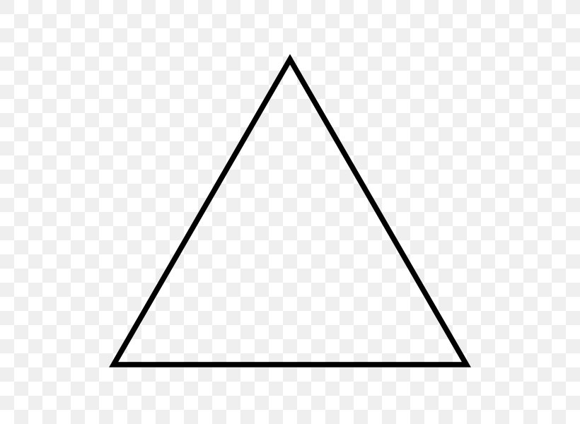 Equilateral Triangle Isosceles Triangle Shape Geometry, PNG, 600x600px, Triangle, Acutangle, Area, Black, Black And White Download Free