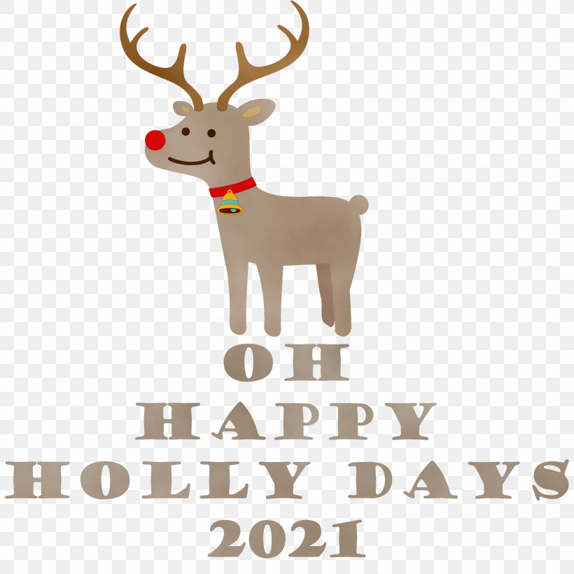 Reindeer, PNG, 2997x3000px, Christmas, Antler, Biology, Deer, Greetings Download Free
