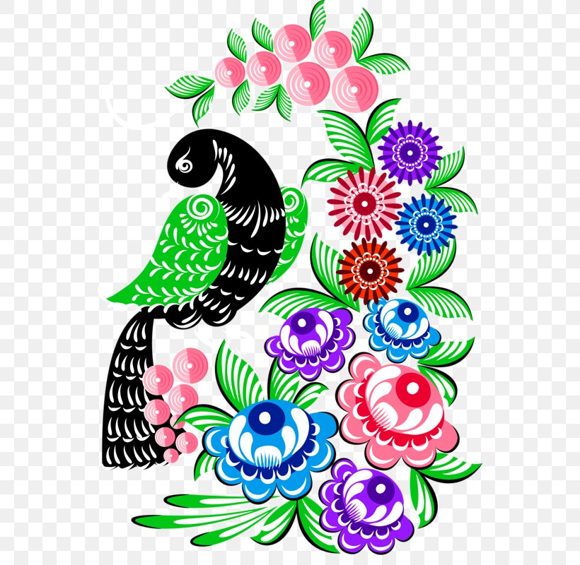 Floral Design Wall Decal Bird Flower, PNG, 544x800px, Floral Design, Art, Artwork, Bird, Color Download Free