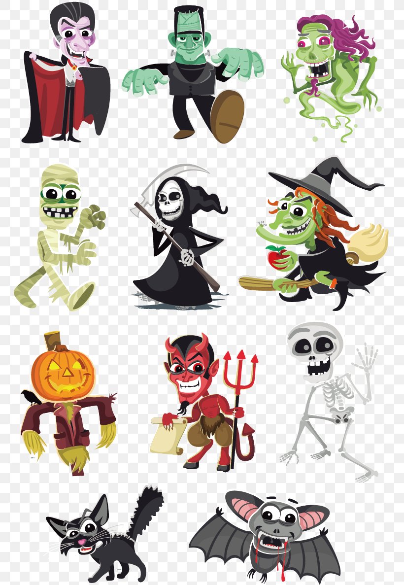 Frankenstein's Monster Halloween Cartoon Character, PNG, 767x1187px, Watercolor, Cartoon, Flower, Frame, Heart Download Free