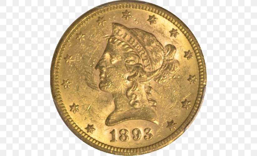 Gold Coin Half Eagle Quarter Eagle, PNG, 500x500px, Gold Coin, Brass, Bullion, Coin, Currency Download Free