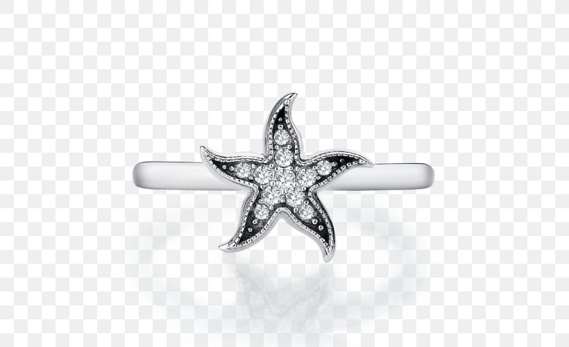 Ring Jewellery 925 Sterling Silver Sea Starfish, PNG, 500x500px, Ring, Beautiful, Body Jewellery, Body Jewelry, Bracelet Download Free