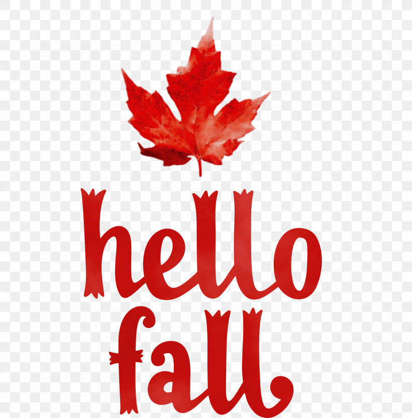 Leaf Logo Font Maple Leaf / M Tree, PNG, 2957x3000px, Hello Fall, Autumn, Biology, Fall, Flower Download Free