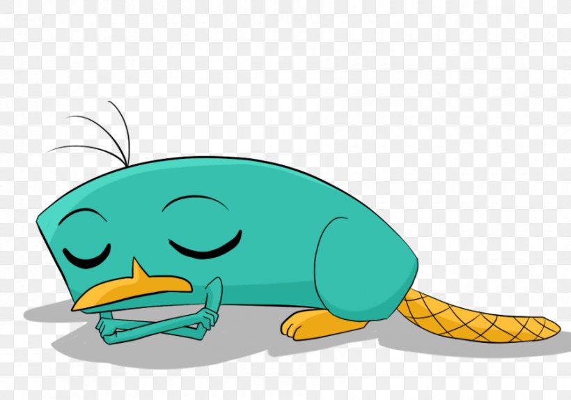 Perry The Platypus Sleep Cartoon Clip Art, PNG, 900x630px, Perry The Platypus, Amphibian, Art, Beak, Bird Download Free