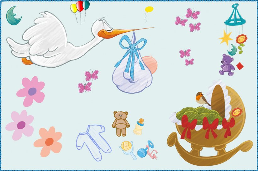 Infant Boy Stork Clip Art, PNG, 2399x1600px, Watercolor, Cartoon, Flower, Frame, Heart Download Free