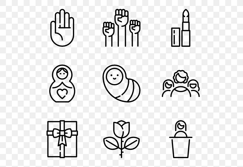 International Women's Day Computer Icons Woman Gender, PNG, 600x564px, International Women S Day, Area, Art, Avatar, Black And White Download Free