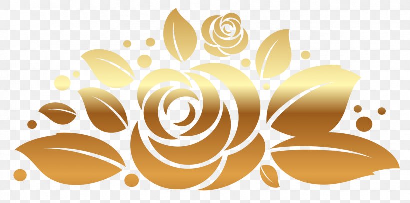 Rose Gold Clip Art, PNG, 1674x832px, Rose, Decorative Arts, Floral Design, Flower, Free Content Download Free