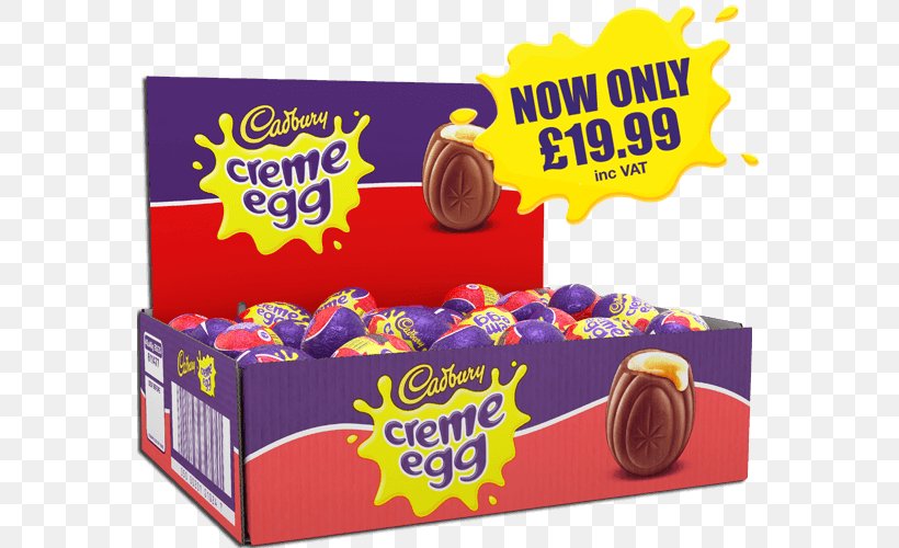 Cadbury Creme Egg Vegetarian Cuisine Confectionery Food, PNG, 570x500px, Cadbury Creme Egg, Amazoncom, Box, Cadbury, Confectionery Download Free