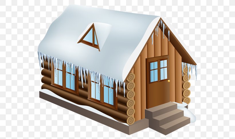 Log Cabin Cottage Winter Clip Art, PNG, 600x486px, Log Cabin, Animation, Building, Cartoon, Coloring Book Download Free