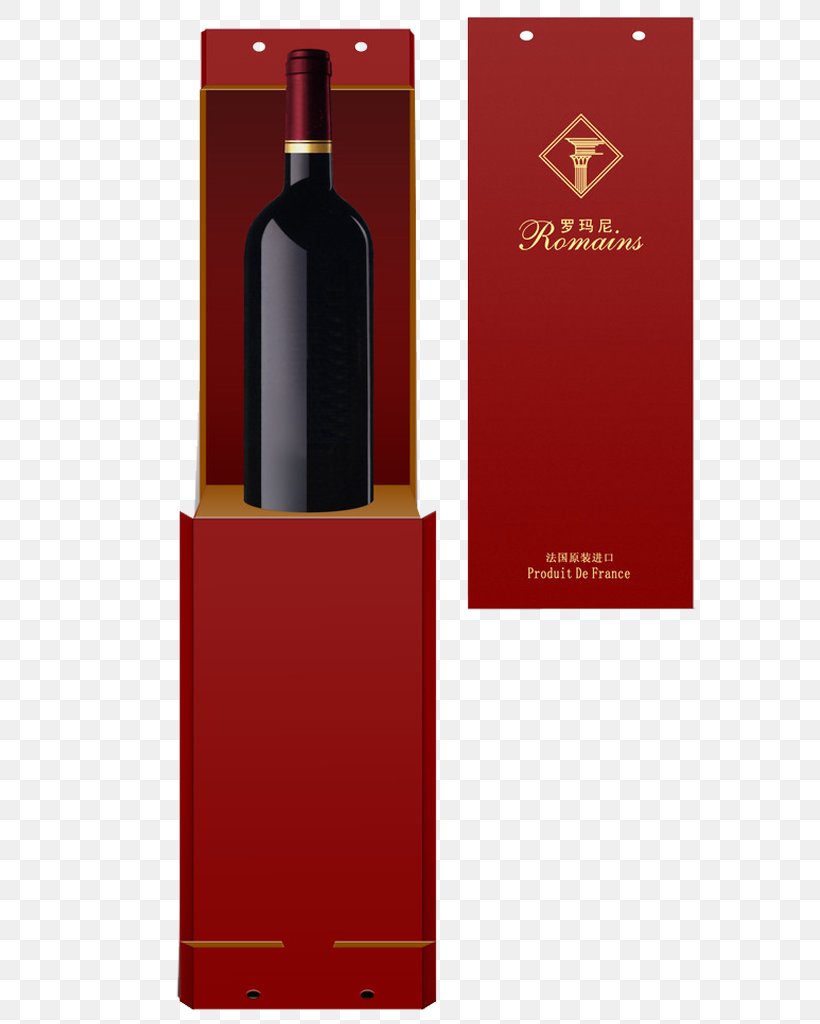 Red Wine Take-out Packaging And Labeling, PNG, 719x1024px, Red Wine, Bottle, Box, Coreldraw, Designer Download Free