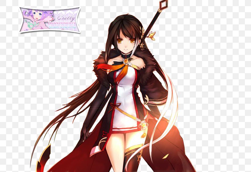 Elsword Desktop Wallpaper Elesis Art, PNG, 736x564px, Watercolor, Cartoon, Flower, Frame, Heart Download Free