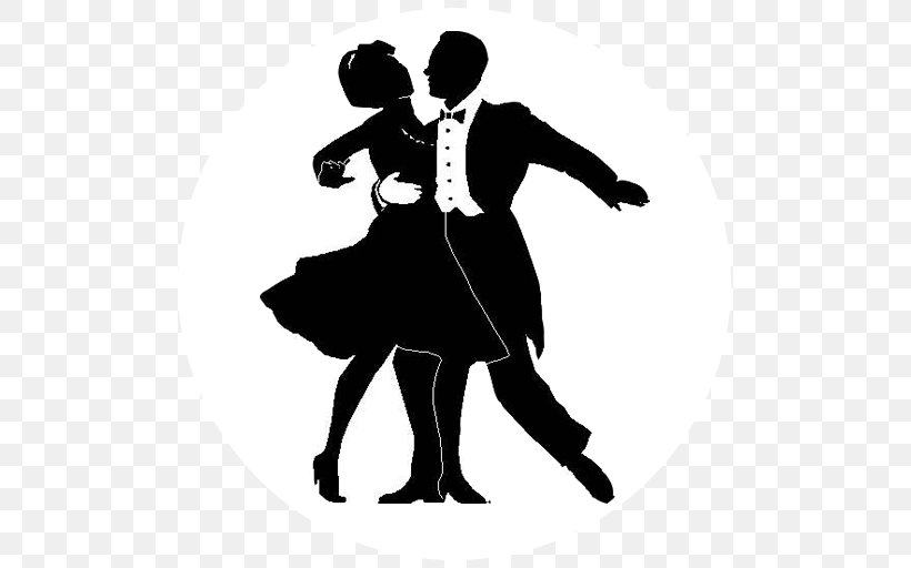 Silhouette Ballroom Dance Choreography, PNG, 512x512px, Silhouette, Ball, Ballroom Dance, Black, Black And White Download Free