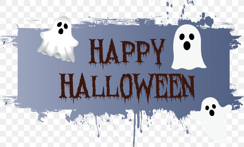 Happy Halloween, PNG, 3000x1811px, Happy Halloween, Arctic, Banner, Bears, Cartoon Download Free