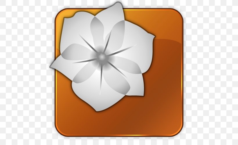 Icon Design Clip Art, PNG, 500x500px, Icon Design, Bookmark, Flower, Illustrator, Orange Download Free