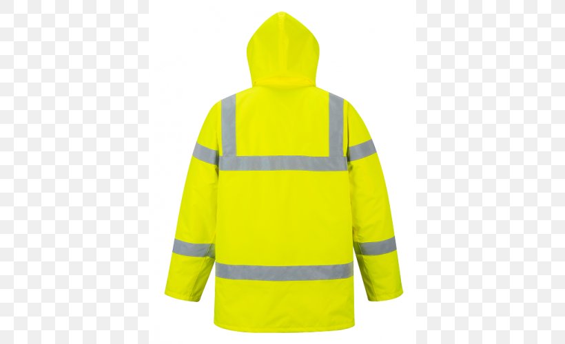 Hoodie T-shirt Jacket High-visibility Clothing Portwest, PNG, 500x500px, Hoodie, Clothing, High Visibility Clothing, Highvisibility Clothing, Hood Download Free