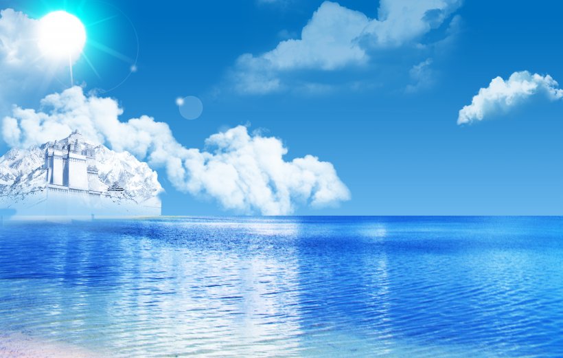 Sea Sky Cloud Blue Shore, PNG, 4400x2800px, Sea, Arctic, Beach, Blue, Calm Download Free
