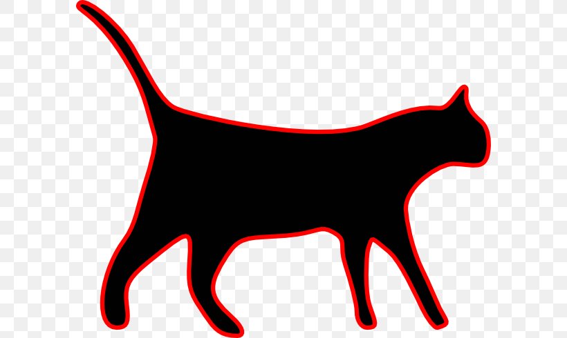Cat Clip Art Dog, PNG, 600x490px, Cat, Artwork, Black, Black And White, Black Cat Download Free